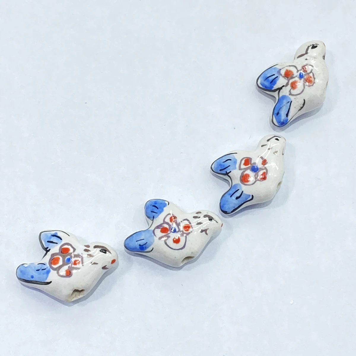10Pcs 10*9MM Ceramic Cylinder Spacer Loose Beads for Jewelry Bracelet Necklace Accessories DIY
