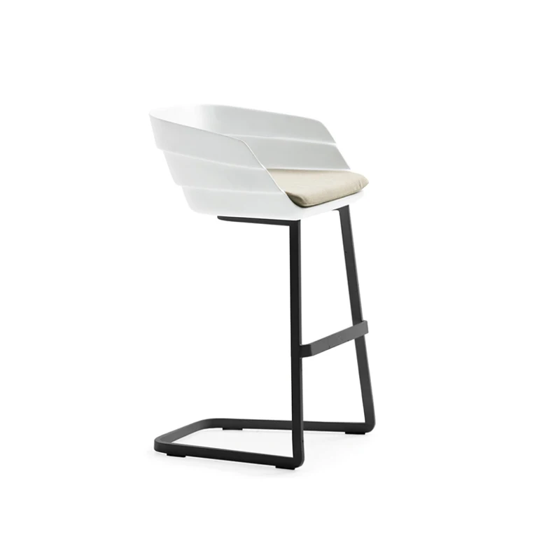 

✿–q Modern Style Nordic Minimalist FRP Bar Chair Single Italian-style High Bar Stool for Home Bar Dining Room