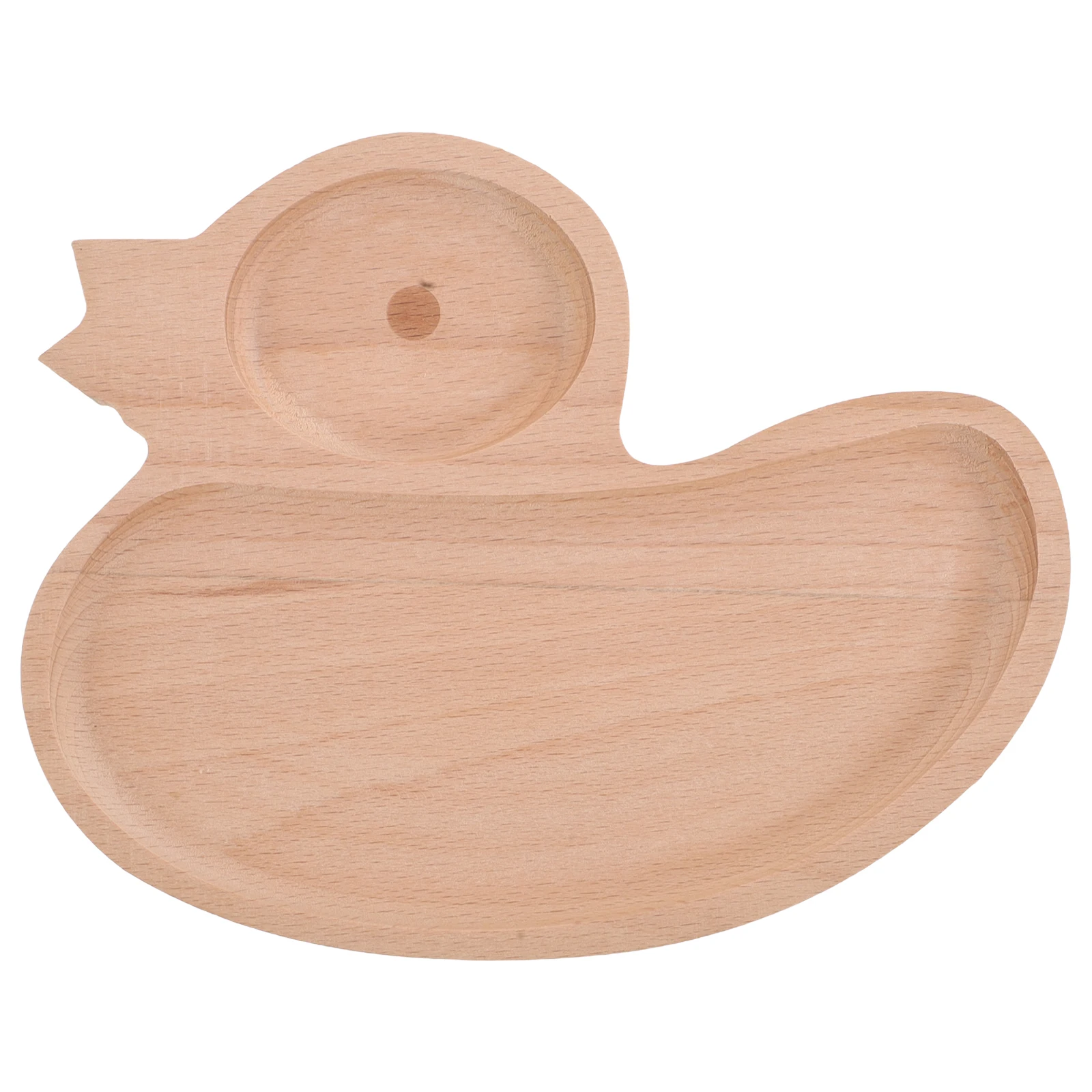 

Tray Appetizer Plate Light Brown Wooden Animal Section Platter Child