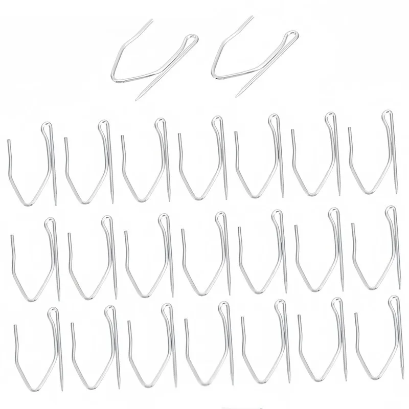 86 pcs 3cm S-Shaped Sharp Hooks Stainless Steel Material, designed for Curtain Pleat Fixing, S-Curve Shape Design
