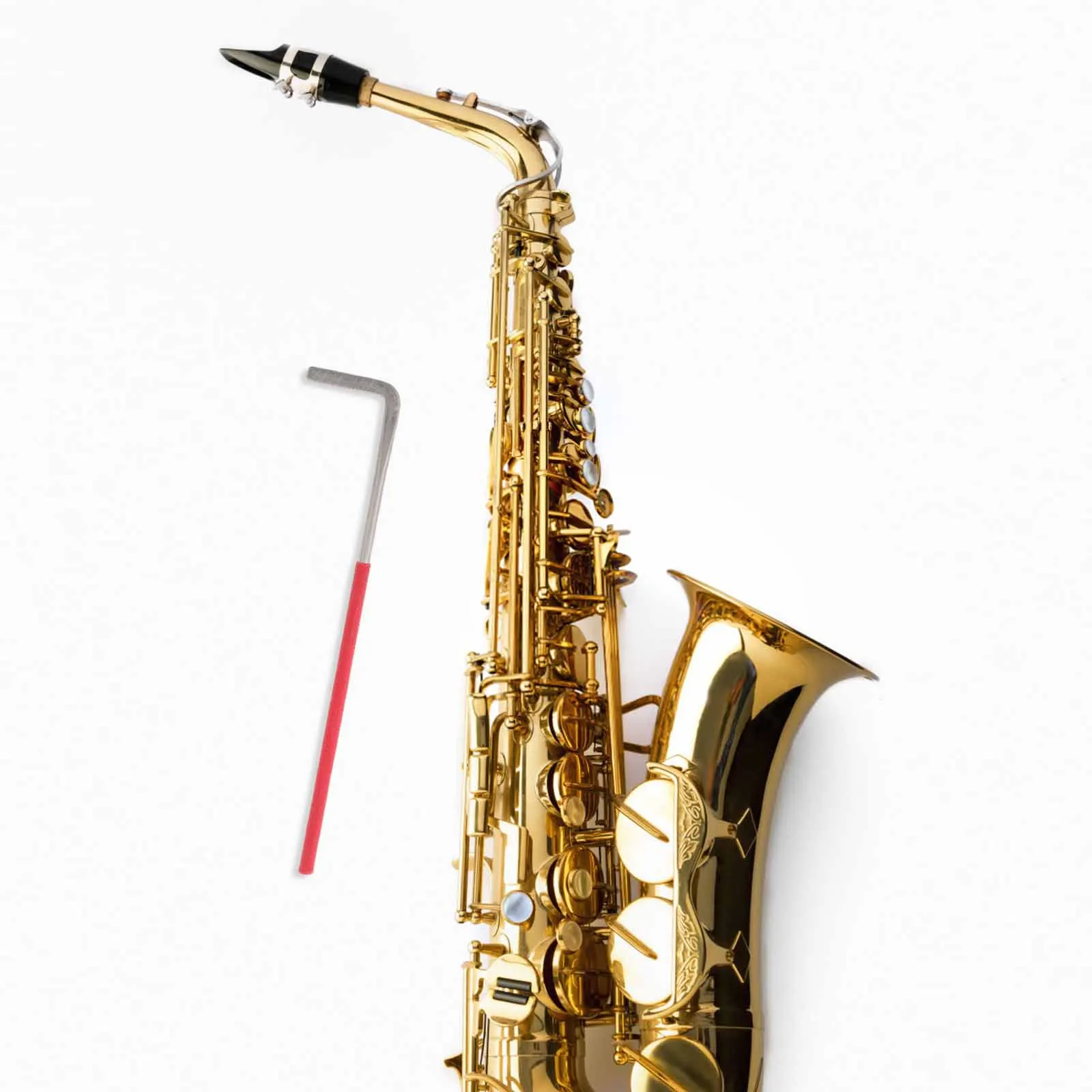 

Red Handle Repair Adjustment Tool for Saxophone Clarinet Flute Oboe Bassoon Wind Instrument Maintenance Screwdriver