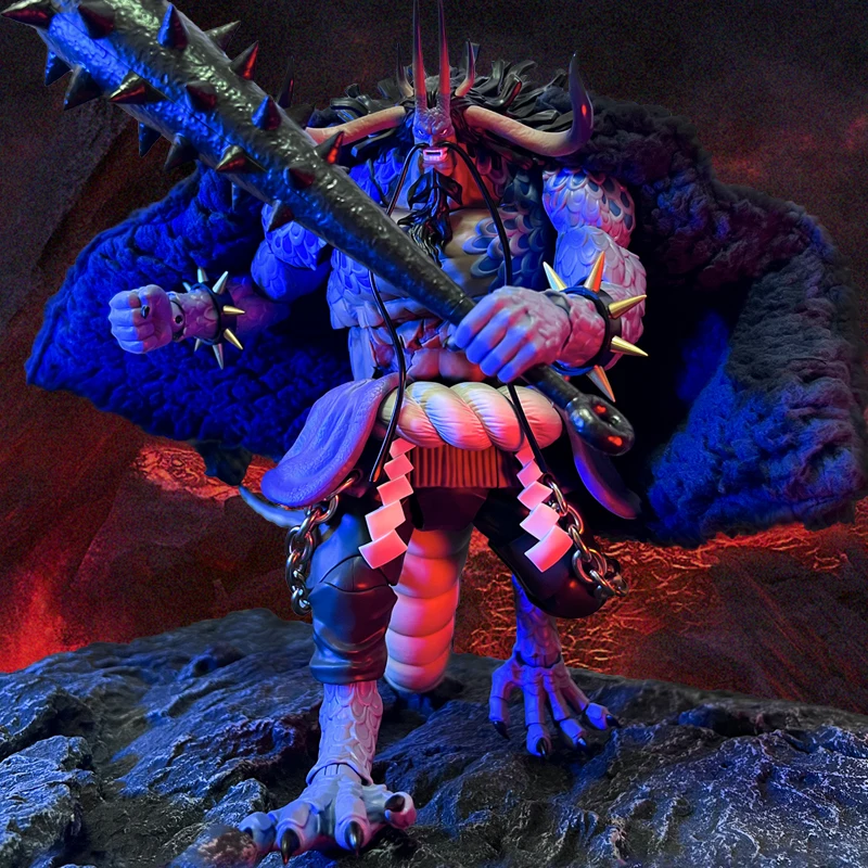 In Stock SHF One of the Four Emperors Beast Kaido Blue cape for Action Figure Body Model Toys with No Model