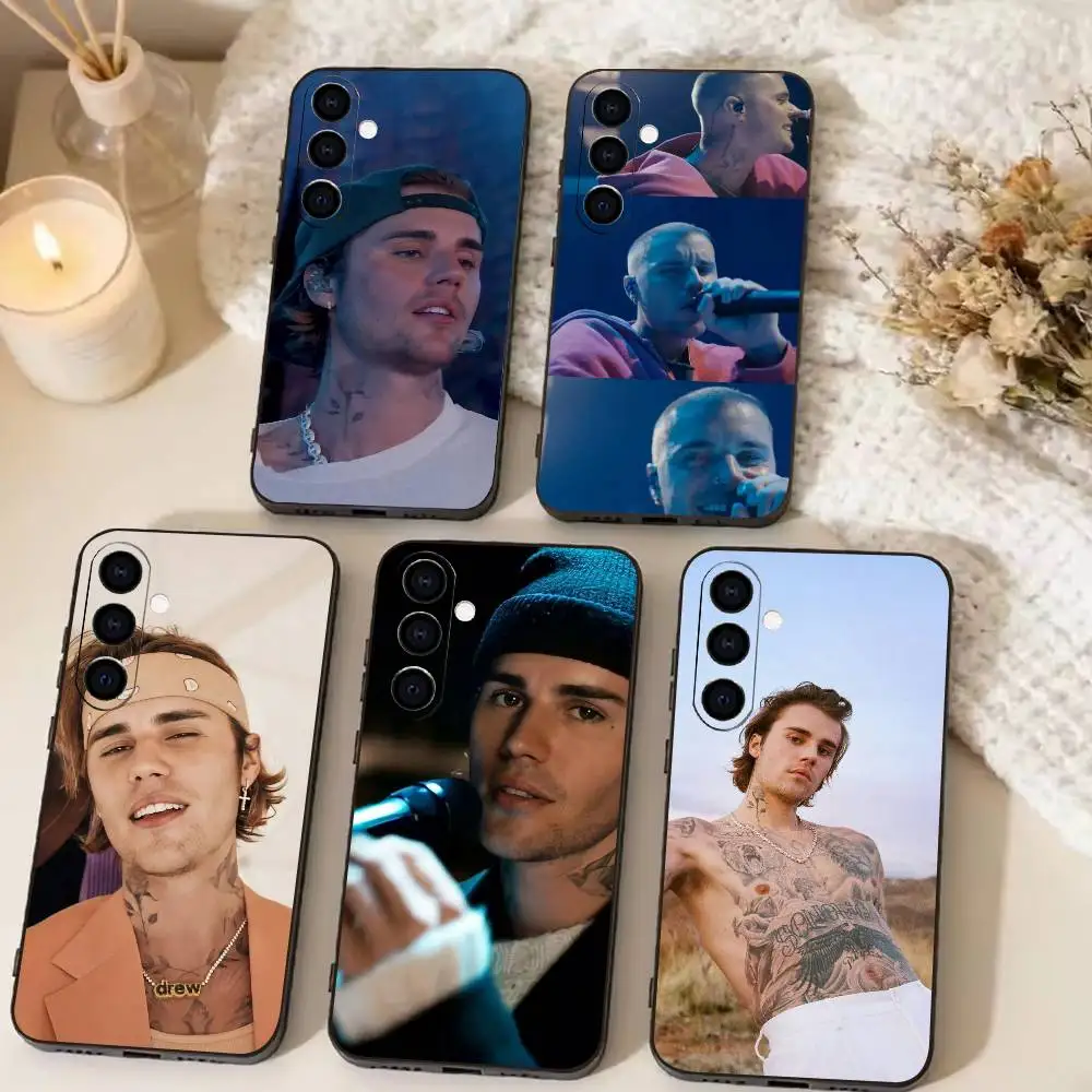 Singer JB  J-Biebs  Phone Case For Samsung Galaxy A73,A72,A71,A70,A53,A52,A51,Soft Silicone Black Cover