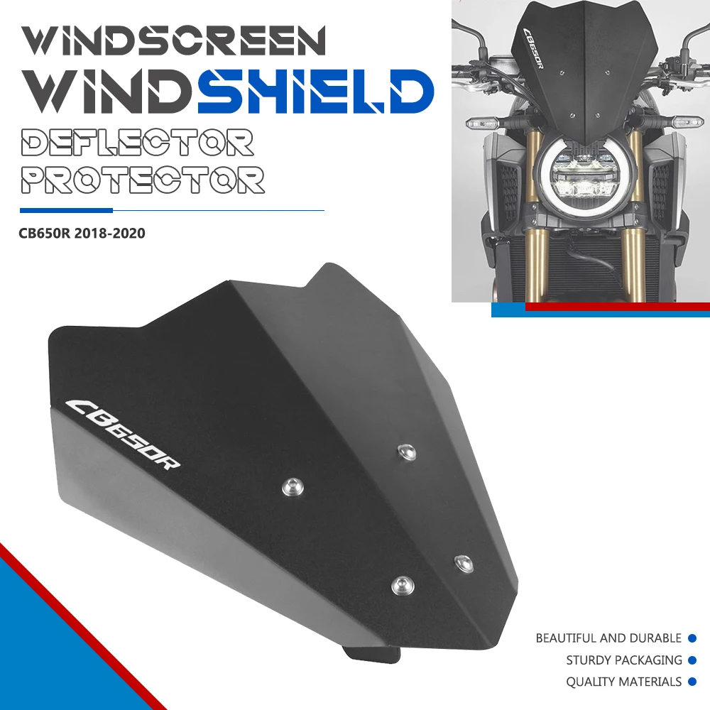 

For HONDA CB650R CB 650R 2018 2019 CB650 R Motorcycle Accessories Sport Windshield Viser Visor Deflector WindScreen Deflectors