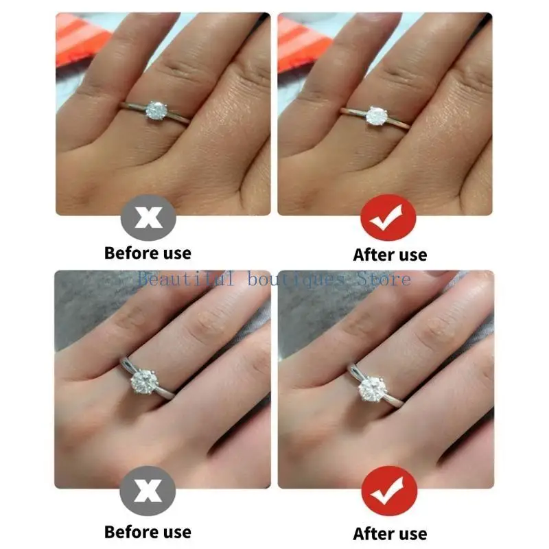 U4LF Diamonds Cleaner Pen Portable Cleaning Stick for Sparkling Jewelry and Gemstones Wedding Engagement Ring Sparkling Tool