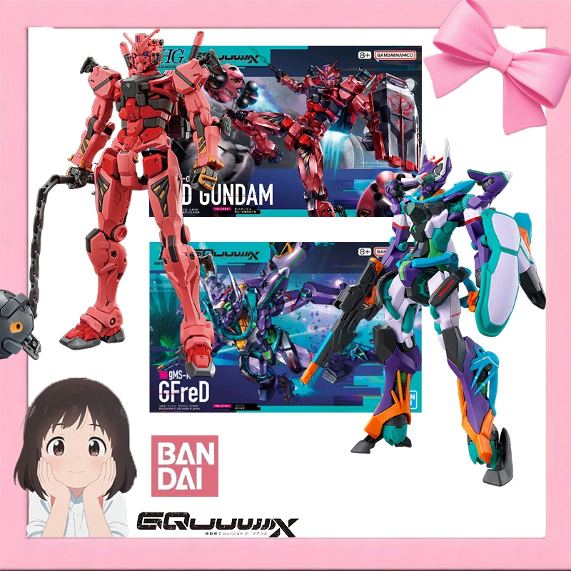 

Bandai Original HG 1/144 gMS-K GFreD & Red Gundam GQuuuuuuX Anime Assembly Model Kit Collectible Hobby Gift
