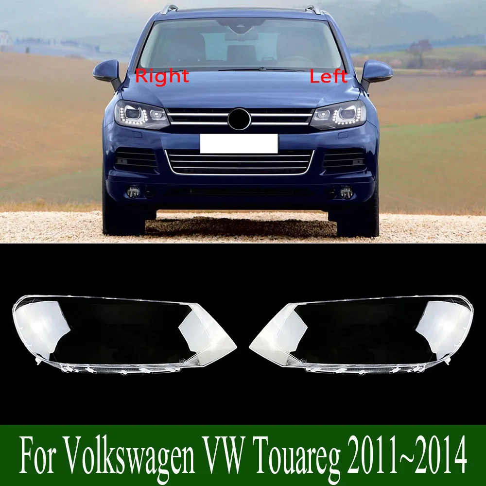 

For Volkswagen VW Touareg 2011~2014 Headlight Cover Transparent Cover Headlamp Shade Lampshade Shell Lamp Shell Glass Lens
