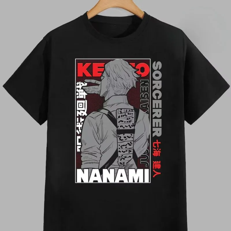 Jujutsu Kaisen Anime Nanami Kento Printed T-shirt Men's and Women's T-shirt Men's Top Sports T-shirt 2026 Summer Tee Streetwear