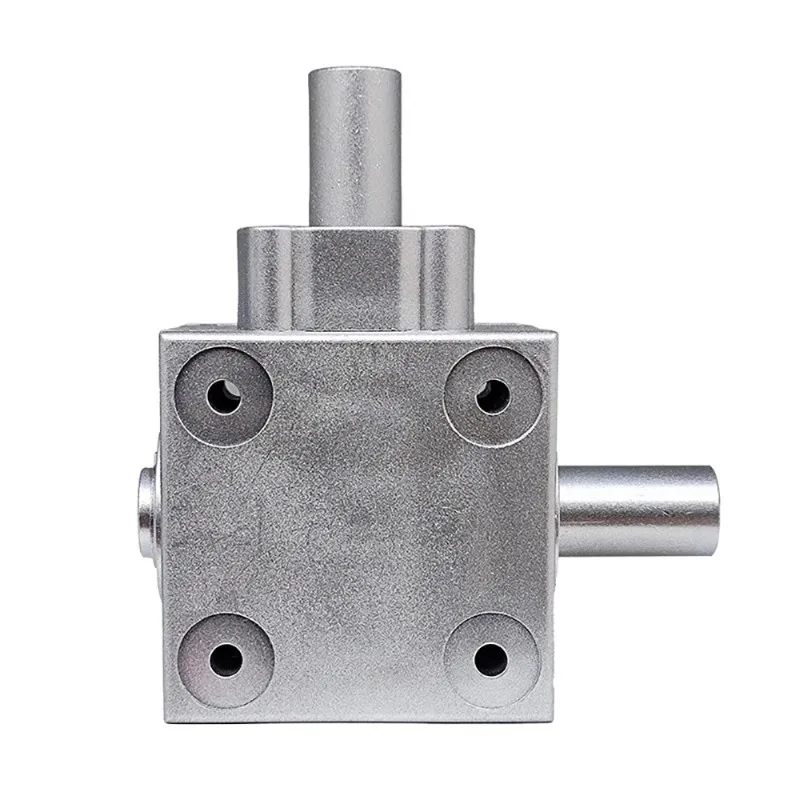 T-Type 20MM Diameter Output Shaft 2.5 Module 16 Tooth 90 Degree Commutator Small Right Angle Steering Gear Box Reversing Gearbox