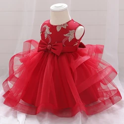 Baby Girl Clothing 1st Birthday Dress Sequin Princess Dress Vintage Gown Girls Formal Party Wedding Dress 3-24 months Vestidos