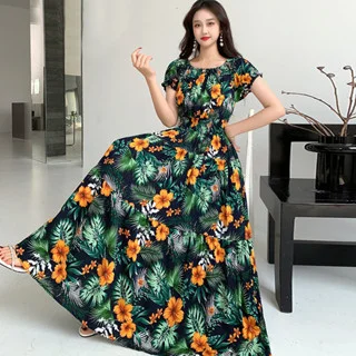 knee length dresses for ladies Korean Style Girls' Floral Princess Dress | Kids Fashion Online main image 1