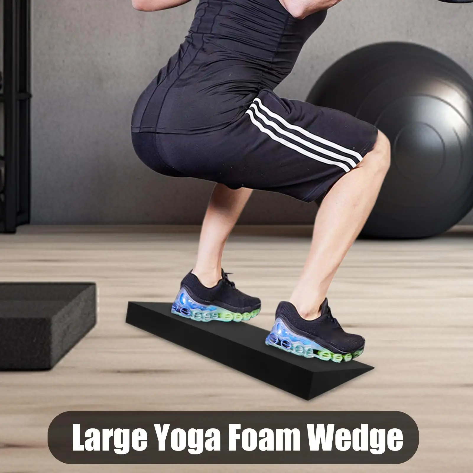 Cale de yoga en mousse haute densité pour l'entraînement de force, idéale pour les athlètes, les seniors, les débutants, les passionnés d'exercice et les studios.