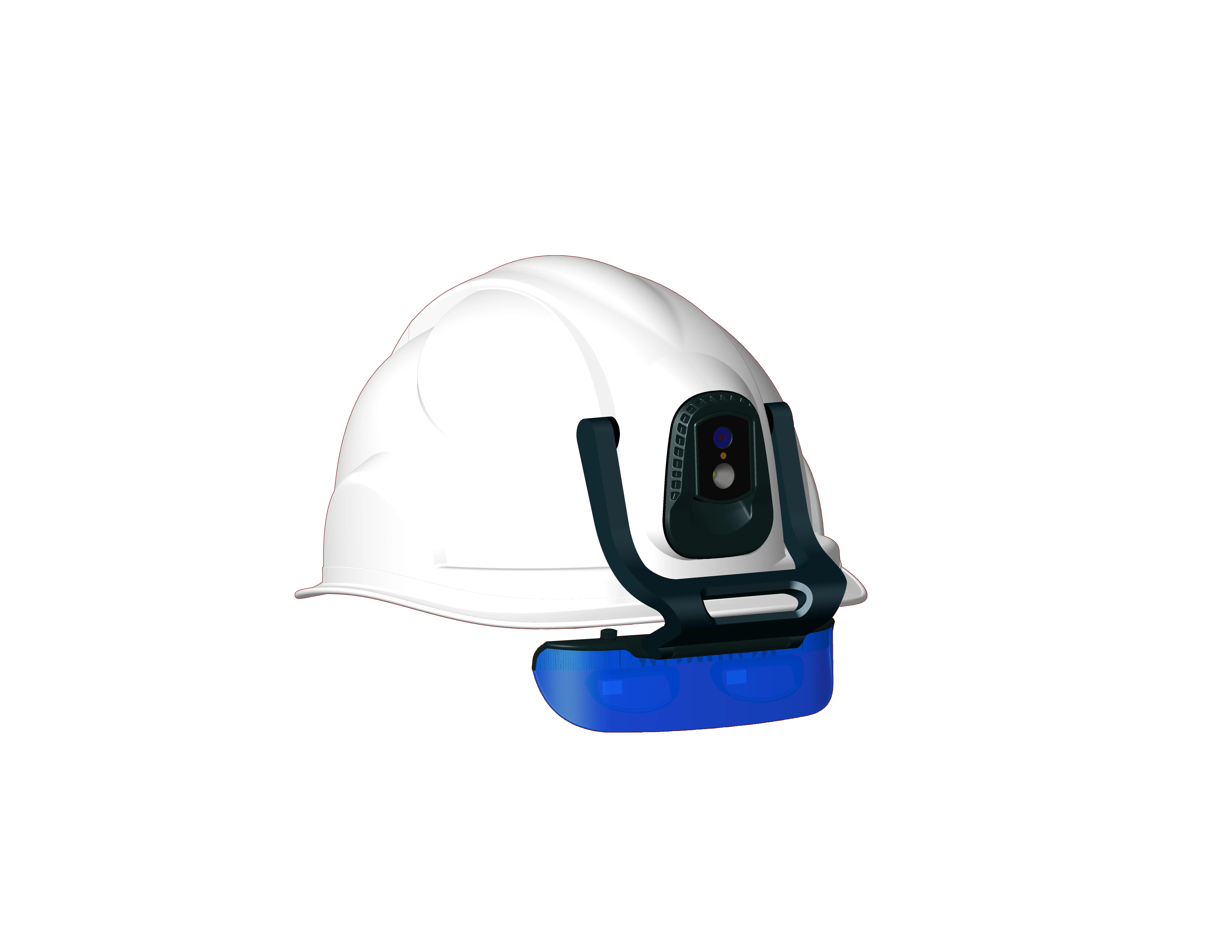 4G Smart Helmet with AR Glasses Oled Display and EEG Brain Computer Interface Safety Helmet
