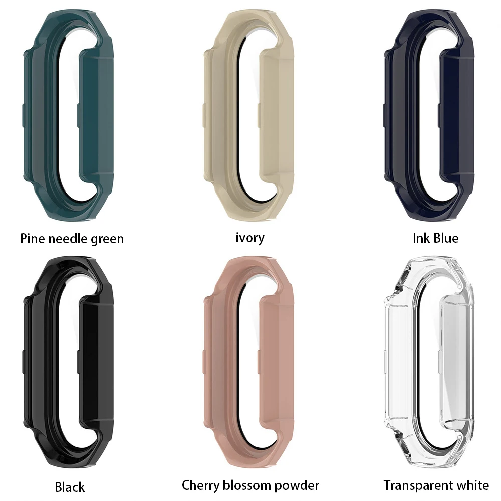 2 in 1 Displays chutz folie für mi Band 8 pc Hardcase HD Film Voll abdeckung Schutzhülle wasserdicht für xiao mi Band 8