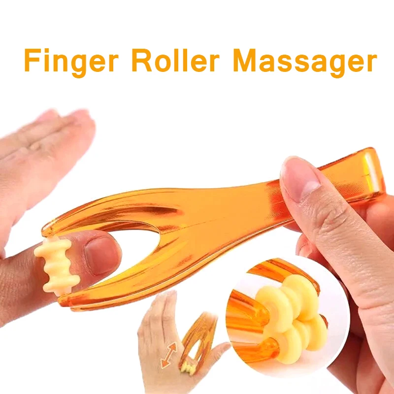 

Double Rubber Joint Roller Hand Massage Tool Finger Roller Massage Device ABS