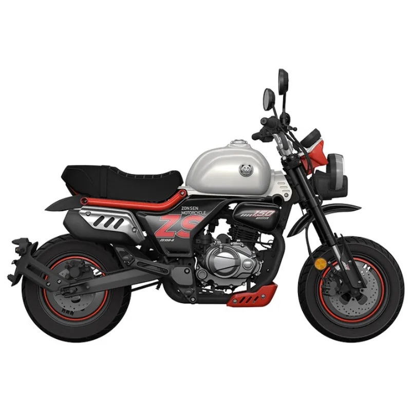 

150Mini Motorcycle, Dun Dun/Adventure White, Full
