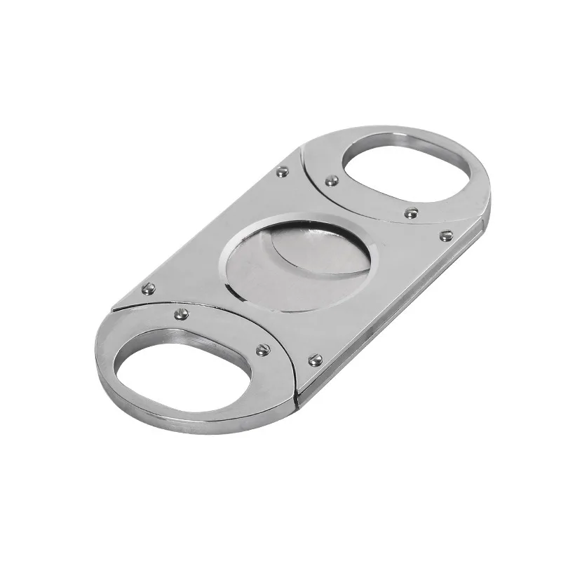 25mm Large Ring Gauge Cigar Cutter Stainless Steel Double Sharp Cigar Cutting Tool Smoking Accessories view 5