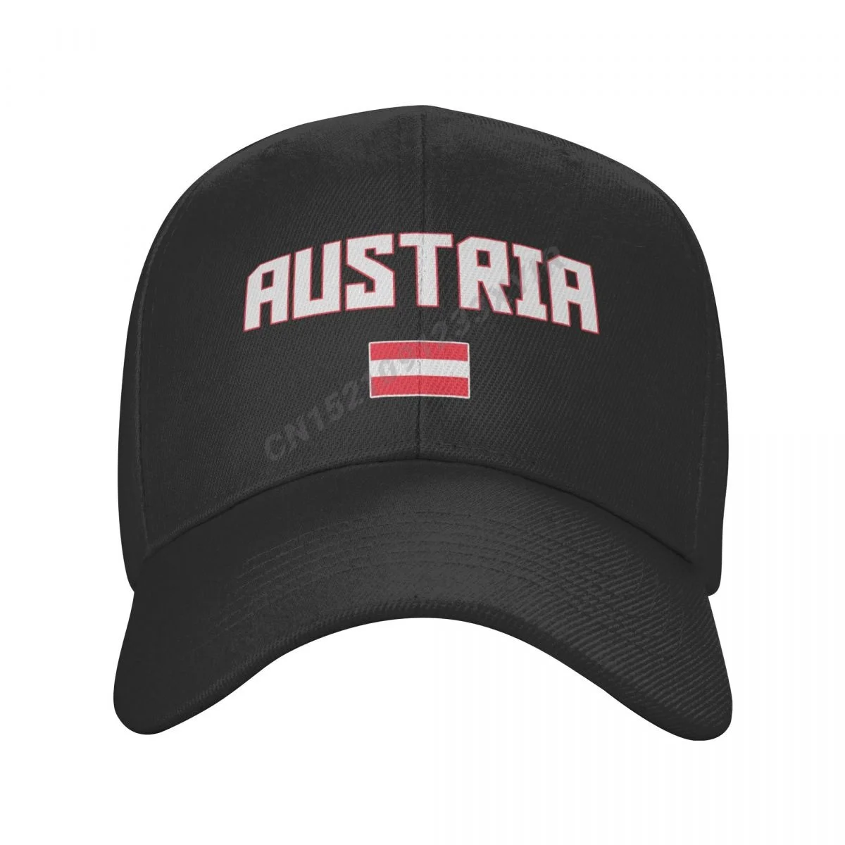 Baseball Cap Austria Flag Wild Sun Shade Peaked Adjustable Caps for Men Women Print