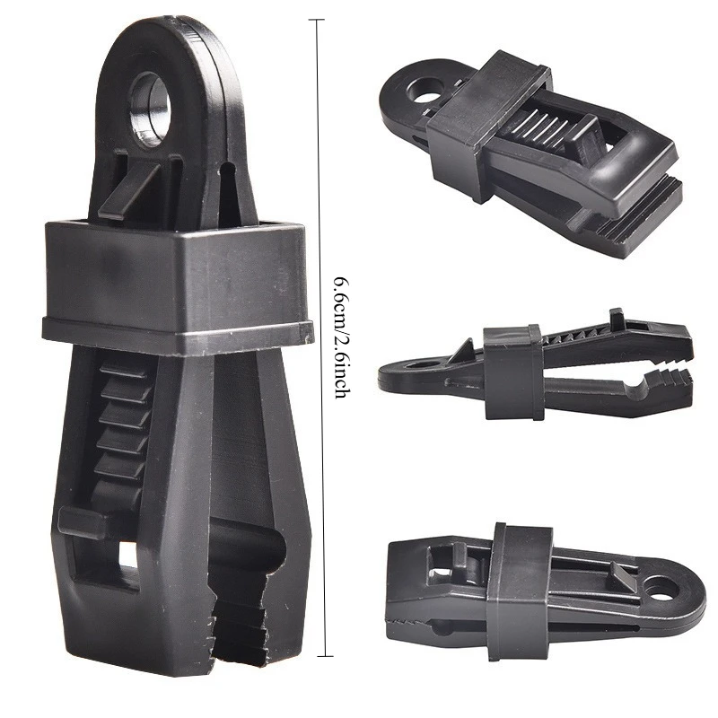 10/20/30 pcs outdoor tent, canopy, windproof fixing clip, hanging clip, suspension buckle, plastic clip view 3