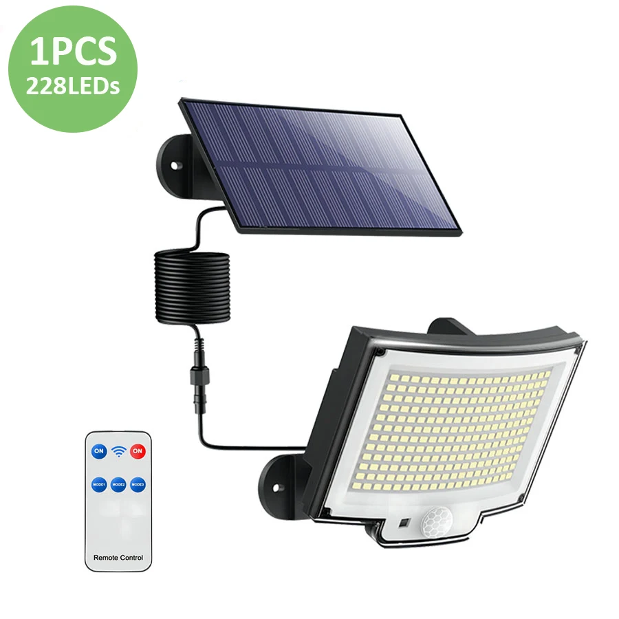 newstyle LED-Solarleuchten 228/328 Außenwandleuchte mit PIR-Bewegungsmelder, IP65, wasserdichte Straßenlaterne mit Fernbedienung für Gartenbeleuchtung 6