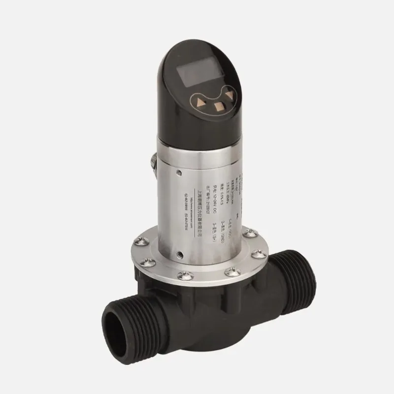 DN20 Stainless Impeller Flow Meter Kompak Digital Air Minyak OEM