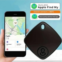 Smart Bluetooth GPS Tracker Works with Find My APP Anti Lost Reminder Device Wireless MFI Rated Locator Car Key Pet Kids Finder