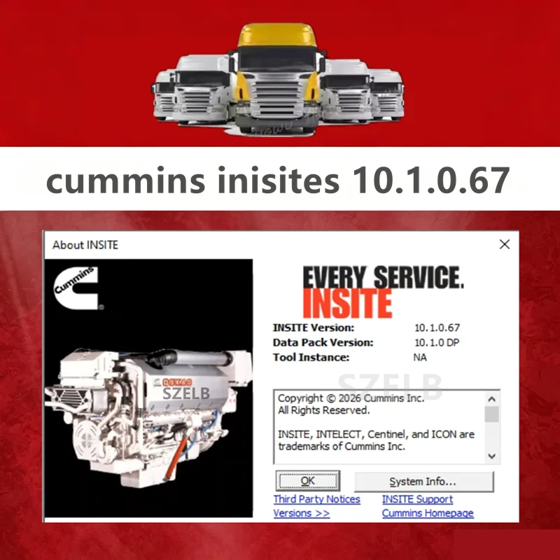 Cummins Insite 10.1.0.67 Pro  + No Expired + Can Load Modified-Incal+ (with Fleet Counts, Zap-It, OEM Zap-It) Free Installati
