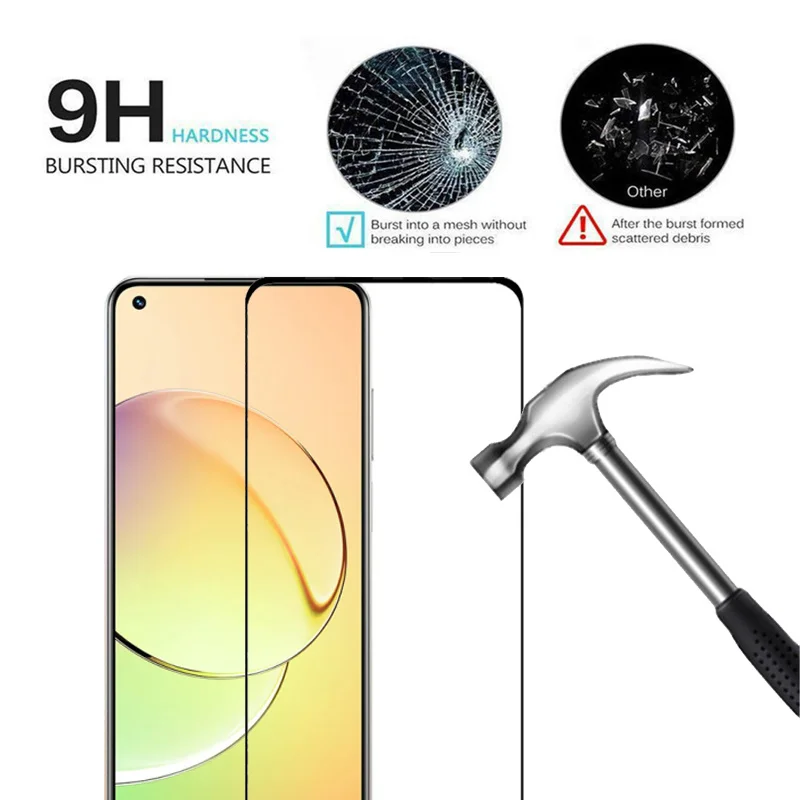 Screen Protector For realme 10 Tempered Glass Realme 10 9i 8i 8 9 pro plus película Camera realmi 10 Glass Film For realmy 10 vidro glass realme10 accesorios