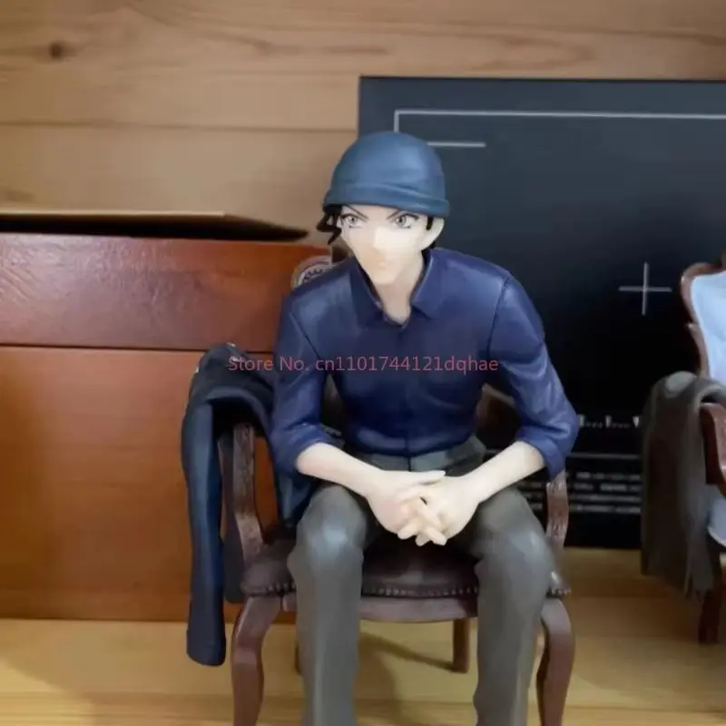 Original Detective Conan SEGA Haibara Ai Conan Edogawa Chair Sitting Figurine Anime Action Figure Ornament Toys for Aldult Gifts