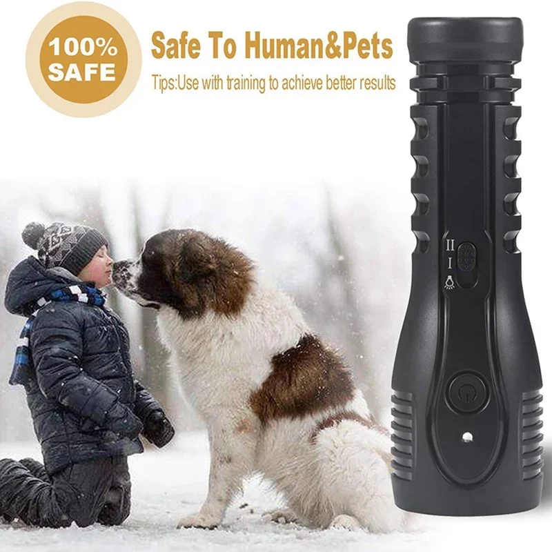 Dog Repeller USB Rechargeable Ultrasonic Dog Repellent Device Anti Barking Ultrasonic Defense Electric Shocker Dog Protection