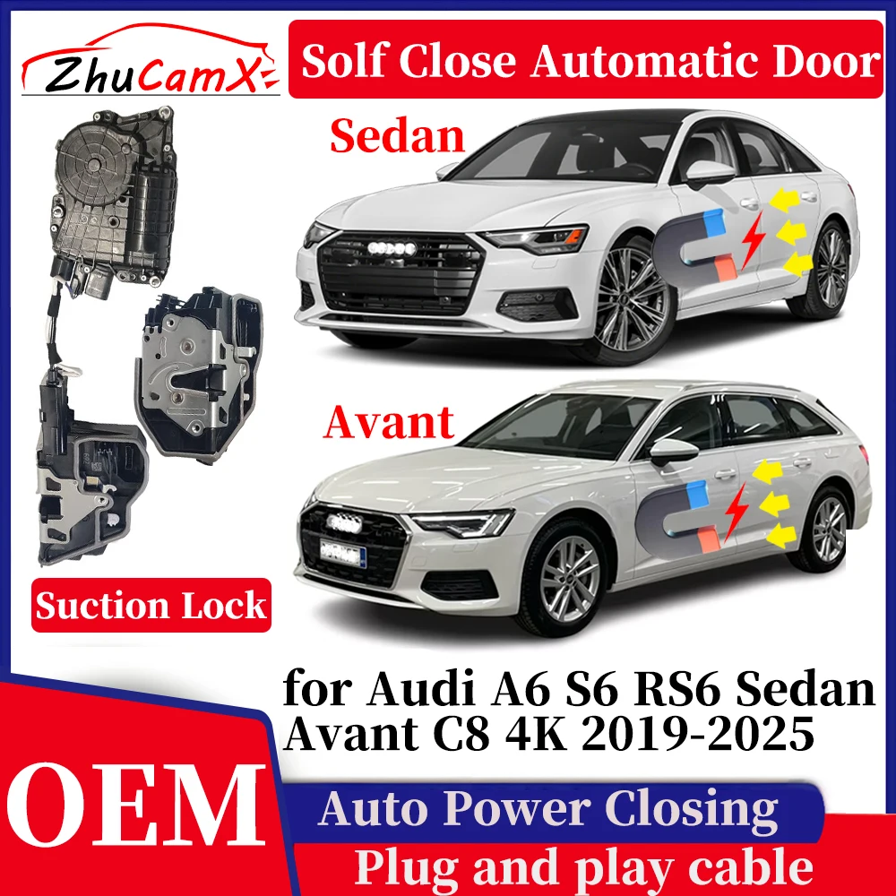 

for Audi A6 S6 RS6 Sedan Avant C7 4G 2011-2018 Automatic Soft Close Door Electric Power Closing Comfort Closing Quiet System