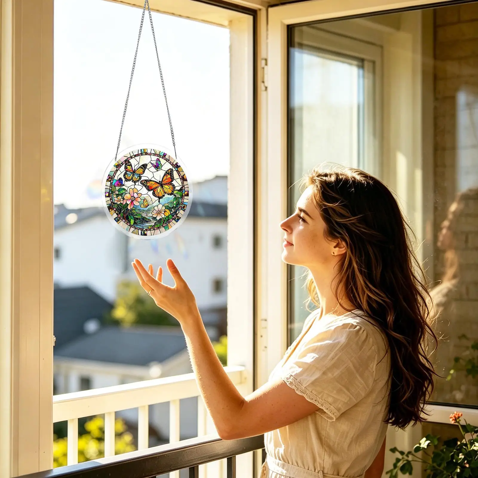 Acrylic Puzzle Suncatcher 2D Acrylic Ornament Garden Butterfly Bird Bee Jigsaw Suncatcher For Adults Apartment Living Room - view 2