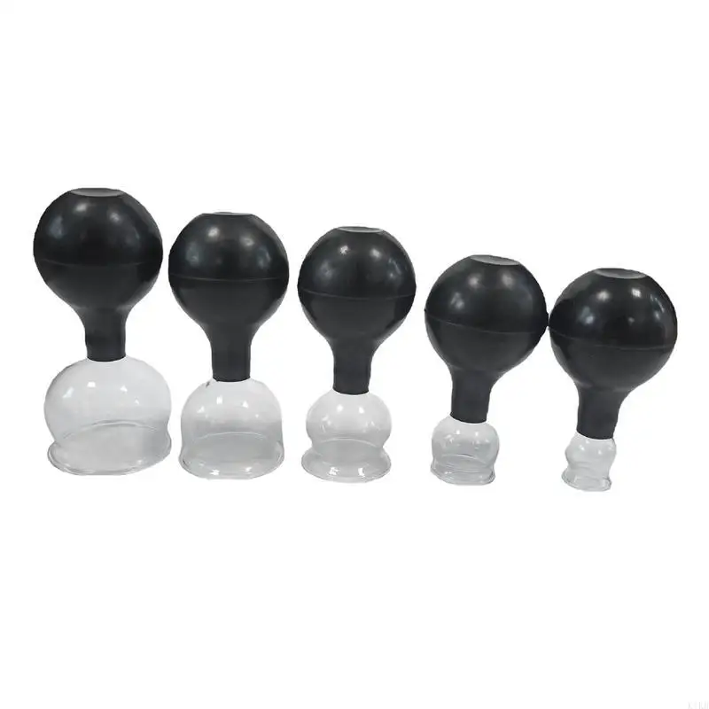 Rubber for Head Glasses Jar Vacuum Cupping Set Cans Body Face Massager Anticellu