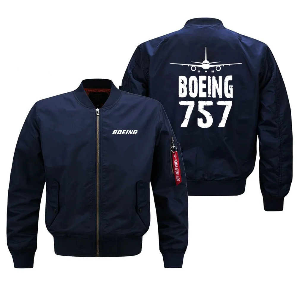 Outdoor Windproof Harajuku Boeing 757 Man Baseball Coats Pilots Military Flight Aviation Men Ma1 Bomber Jacket