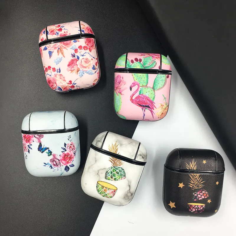 Вспышка с рисунком ананаса фламинго для Airpods 1 2 3, Противоударная Защитная крышка для Airpods Pro 2019 2022