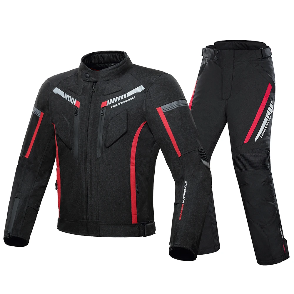 Motorcycle Jacket Man Waterproof Motorbike Riding Jacket Built-in Protective Gear Motocross Riding Clothing Protection Anti-Fall