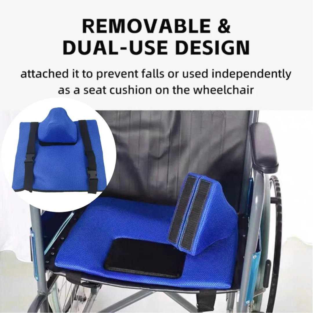 Anti-Falling Breathable Wheelchair Cushion Limiter for Elderly People to Prevent Falling Travel Wheelchair Equipment