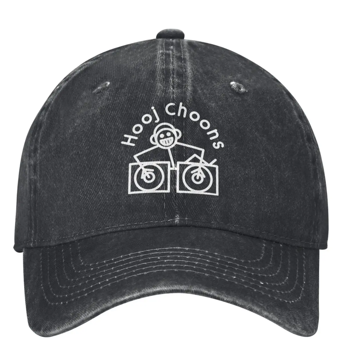 Hooj Choons Records Baseball Cap White Logo Outdoor Sun Fitted Retro Trucker Hat Unisex Men Casual Sunscreen Baseball Caps