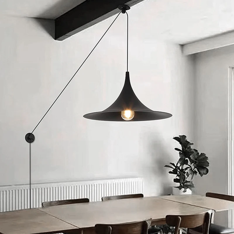 

Modern Nordic Pendant Light Lampshade Vintage Retro Loft Hanging Lamp for Living Room Kitchen Home Decor Lighting Luminaire LED