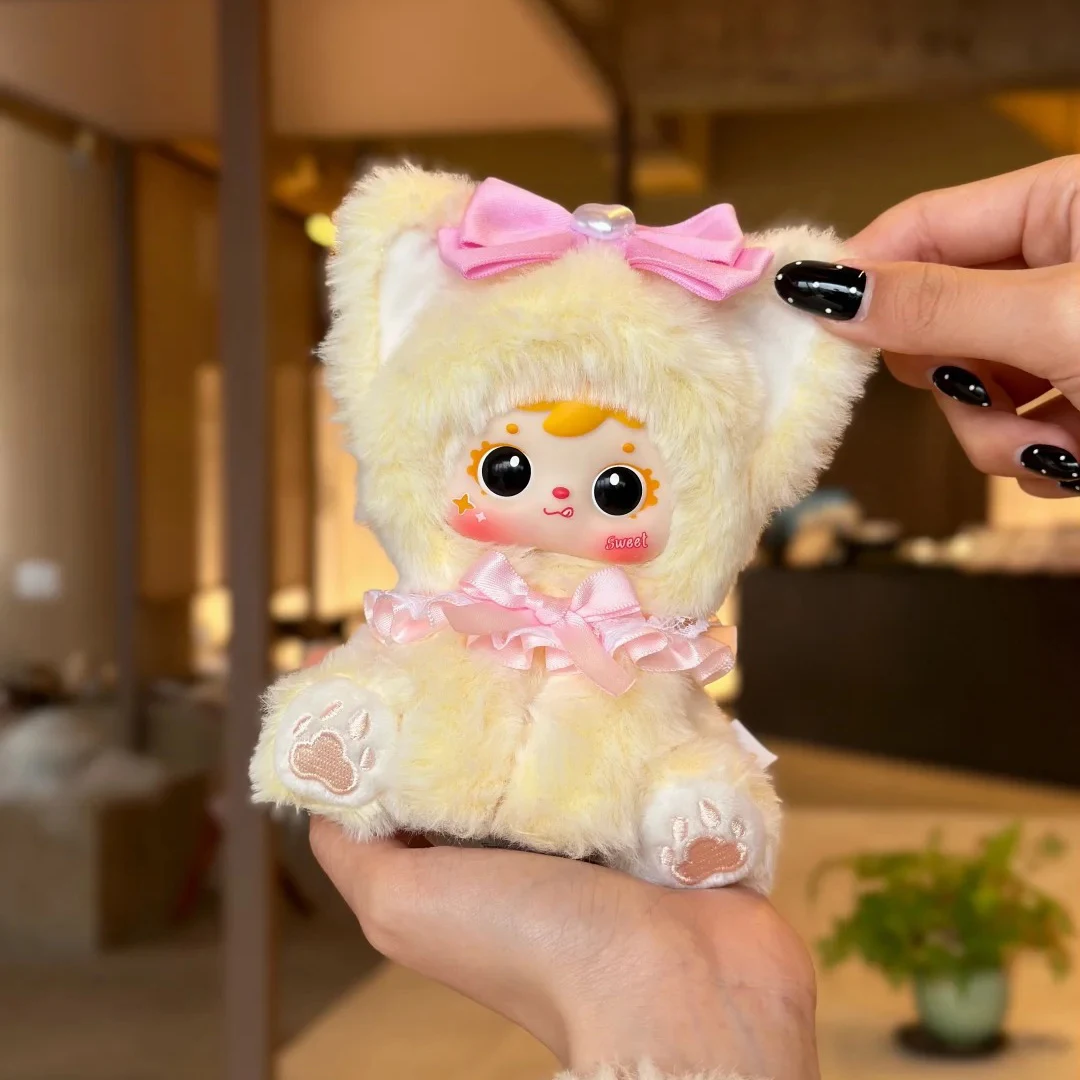 

new Samuel Velvet Rainbow Cat Series Vinyl Plush Keychain Blind Box Cute Soft Stuffed Toy Perfect Gift For Girls Pendant