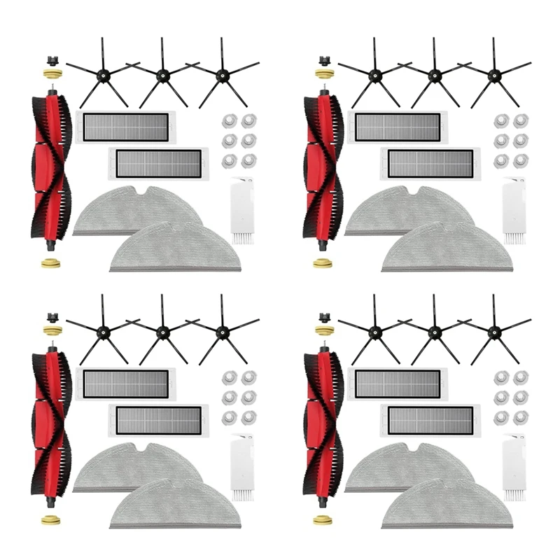 ملحقات المكنسة الكهربائية لـ Xiaomi Roborock ، S5 Max ، S6 Max ، S6 Pure ، S6 Maxv ، S50 ، S51 ، S55 ، S60 ، S65 ، S6 ، 4X