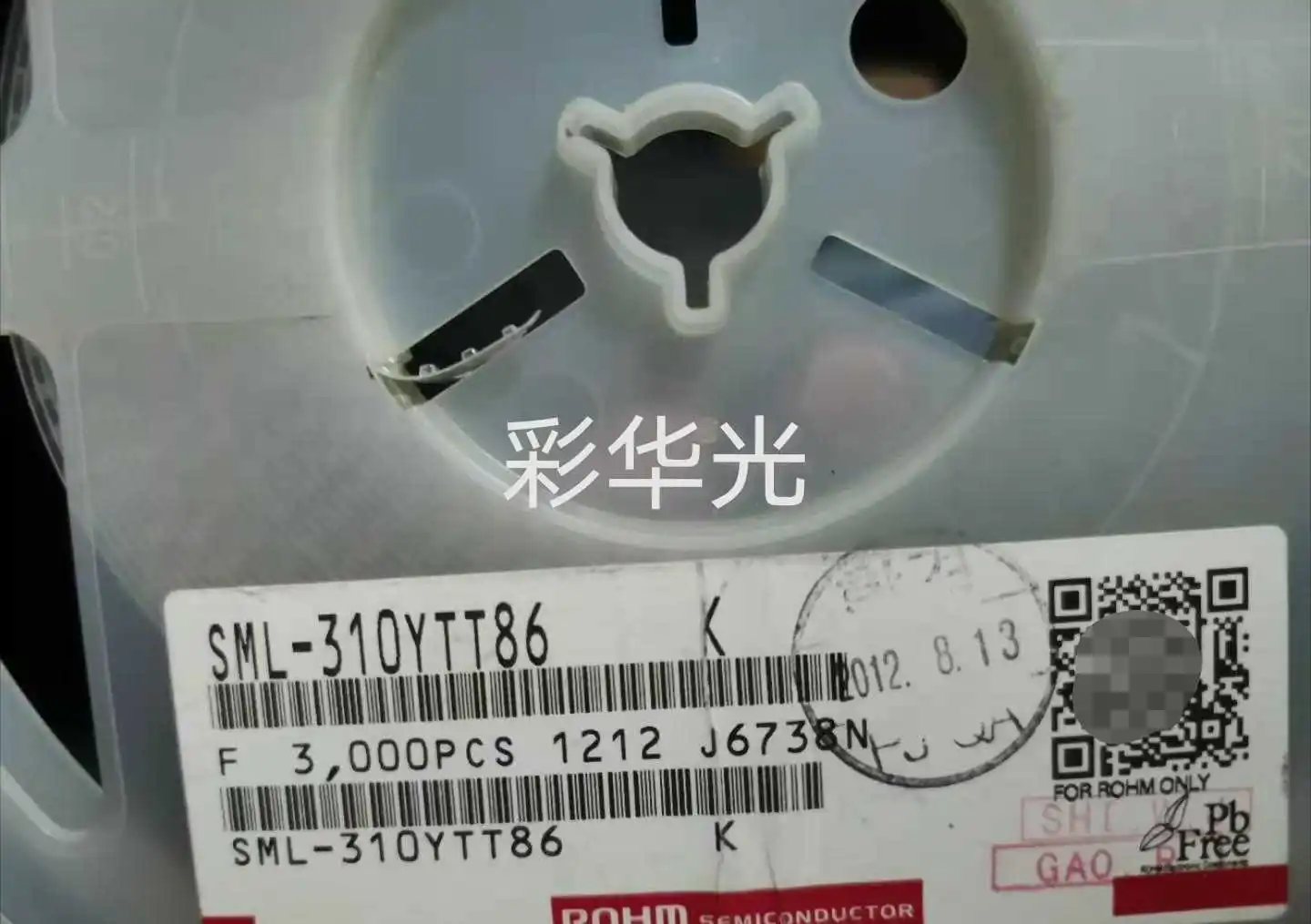 

50Pcs/SML-310YTT86 0603 (1608) Yellow, yellow, general bright LED standard indicator
