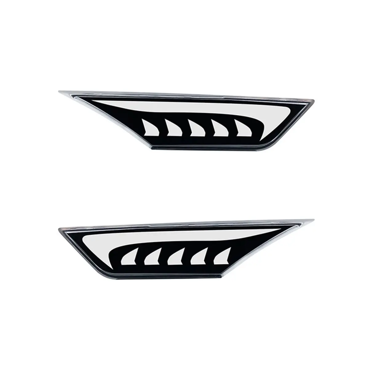 

1 пара автомобильных светодиодных боковых габаритных указателей поворота для 2016-2021 белого и желтого автомобиля, позиционная лампа