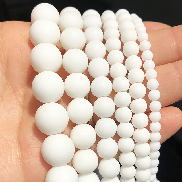 Natural Stone Matte Amazonite Round Beads for Jewelry Making