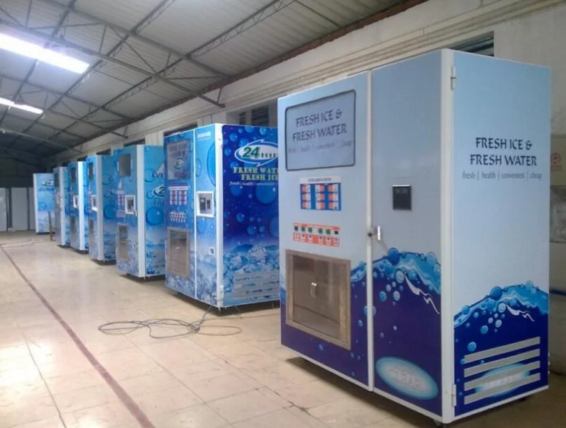 OEM 280KG/Day Automatic ice cube vending machine ice maker vending machine 24 hour service for sale