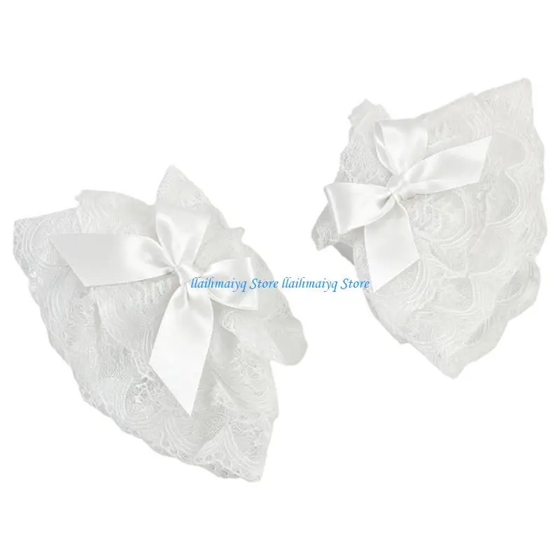 573B Trendy Lacy Wristband Wrist Cuffs Photography Accessories Lightweight Floral Cuffs For Studio Outdoor