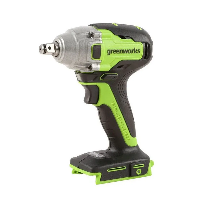 greenworks 24v polegada sem fio sem escova chave de impacto chave eletrica chave soquete 400n m 01