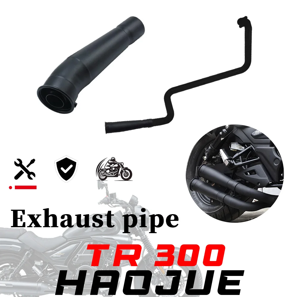 

Правая ручная выхлопная труба из нержавеющей стали с двумя выходами HAOJUE TR300, звуковые волны, глубокие и резонансные tr300 300tr