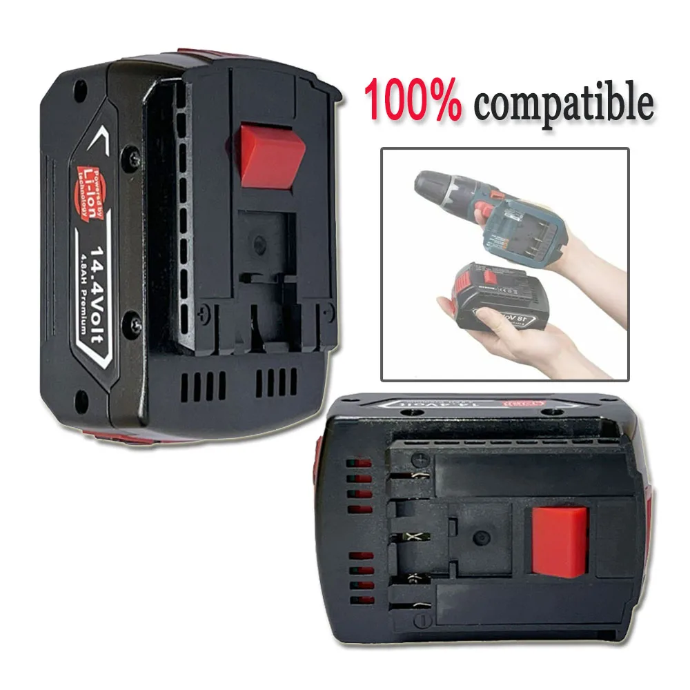 For Bosch 14.4V 4800mAh Rechargeable Lithium ion  Battery BAT607G BAT614 BAT614G Electric Tool Replacement Battery