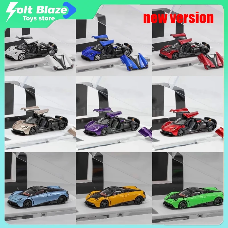 

HKM 1:64 Pagani Huayra Diecast Model Car with Openable Doors and Hood Car Models Simulation Room Display Cars Model Boy Toy Gift